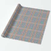 Levend Boho Abstract Vlindereffect Patroon Cadeaupapier (Uitgerold)