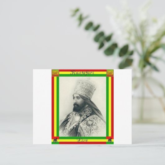 levend briefkaart (Staand voorkant)