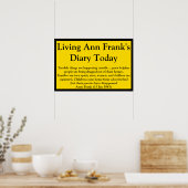 Levend citaat uit het dagboek van Anne Frank Poster (Keuken)