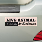 LEVEND DIERENhandvat met ZorgPet Kennel Sticker (Op auto)