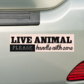 LEVEND DIERENhandvat met ZorgPet Kennel Sticker (Op auto)