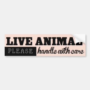 LEVEND DIERENhandvat met ZorgPet Kennel Sticker
