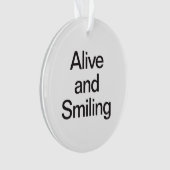 levend en lachend ornament (voorkant)