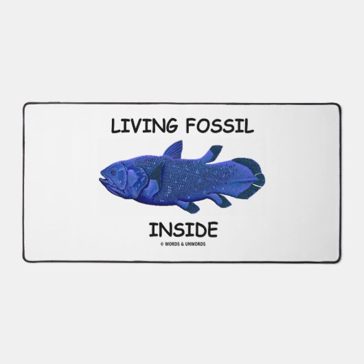 Levend fossiel binnen (Coelacanth) Bureaumat (Voorkant)