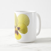 Levend gele viooltjesbloem Foto Koffiemok (Voorkant rechts)