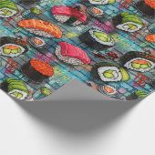 Levend Graffiti Sushi Inpakpapier (Hoek)