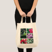 Levend groen, bladeren en bloemen tote bag (Voorkant (product))