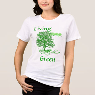 Levend Groen Tri-Blend Shirt