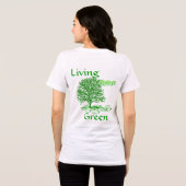 Levend Groen Tri-Blend Shirt (Achterkant volledig)