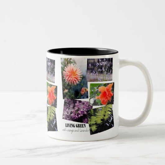 Levend Groen Tweekleurige Koffiemok (Rechts)