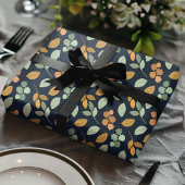 Levend Herfstloof Bloemige Herfstbladeren Cadeaupapier