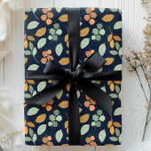 Levend Herfstloof Bloemige Herfstbladeren Cadeaupapier