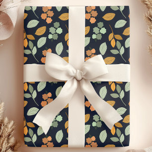 Levend Herfstloof Bloemige Herfstbladeren Cadeaupapier