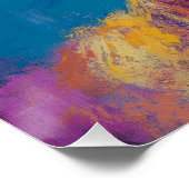 Levend hoogland herten wandkunst - Hert poster (Hoek)