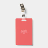 Levend ID-badge met wilde bloemen Badge (Achterkant met clip)
