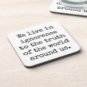 Levend in Onderzetter van onregelmatig hardplastic (Linkerzijde)