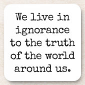 Levend in Onderzetter van onregelmatig hardplastic (Voorkant)