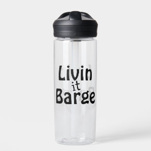 Levend kanaalbootkapitein waterfles