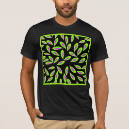 Levend Kleurig Bladpatroon T-shirt