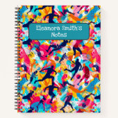 Levend Kleurig Verscheidene Sporten Terug naar Sch Notitieboek (Voorkant)