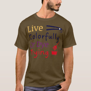 Levend kleurrijk of kleurdrogend Shirt Haarstylist