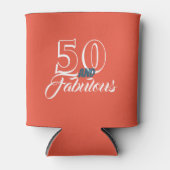 Levend koraal 50 en Fabulous Birthday Party Blikjeskoeler (Voorkant)