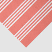 Levend koraal en wit virillenpatroon tissuepapier (Detail)