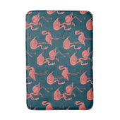 Levend koraal flamingo patroon badmat (Voorkant Verticaal)
