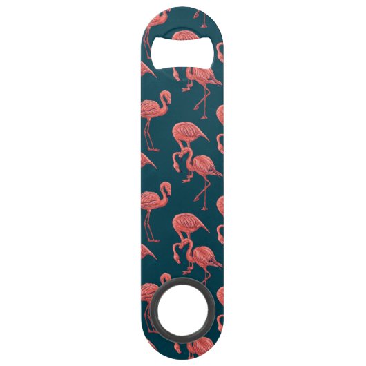 Levend koraal flamingo patroon speed flessenopener (Voorkant)