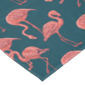 Levend koraal flamingo patroon tafelkleed (Gekanteld)