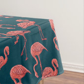 Levend koraal flamingo patroon tafelkleed (Voorbeeld)