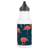 Levend koraal flamingo patroon waterfles  (Rechts)