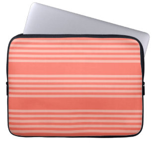 Levend koraal met vijf strepen laptop sleeve