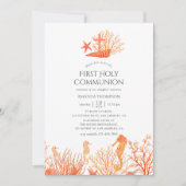 Levend koraal onder het Zee eerste gemeenschap Kaart (Voorkant)