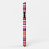 Levend koraal, rode en violette strepen Case-Mate iPhone case (Achterkant/rechts)