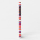 Levend koraal, rode en violette strepen Case-Mate iPhone case (Achterkant/links)