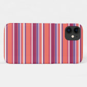Levend koraal, rode en violette strepen Case-Mate iPhone case (Achterkant (horizontaal))