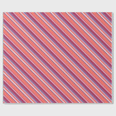 Levend koraal, rood en violet cadeaupapier (Vlak)