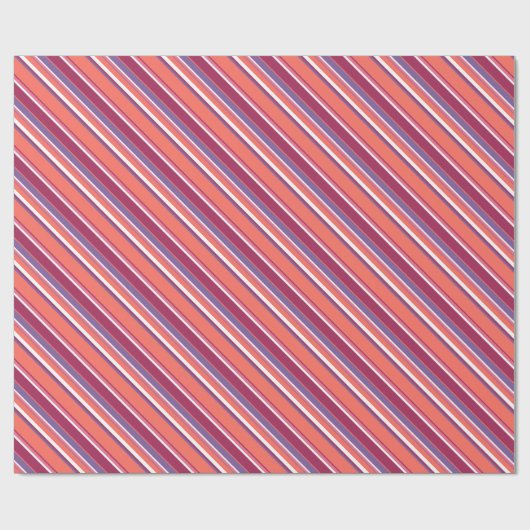 Levend koraal, rood en violet cadeaupapier (Vlak)