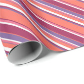 Levend koraal, rood en violet cadeaupapier (Rol Hoek)