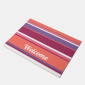 Levend koraal, rood en violet deurmat (Schuin)