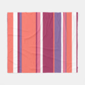 Levend koraal, rood en violet fleece deken (Voorkant (Horizontaal))