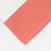 Levend koraal, rood en violet fleece deken (Hoek)