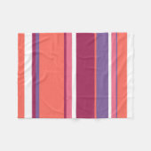 Levend koraal, rood en violet fleece deken (Voorkant (Horizontaal))