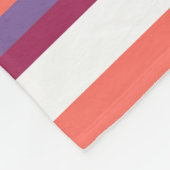 Levend koraal, rood en violet fleece deken (Hoek)