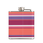 Levend koraal, rood en violet heupfles (Achterkant)