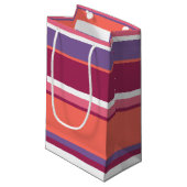 Levend koraal, rood en violet klein cadeauzakje (Voorkant Gekanteld)