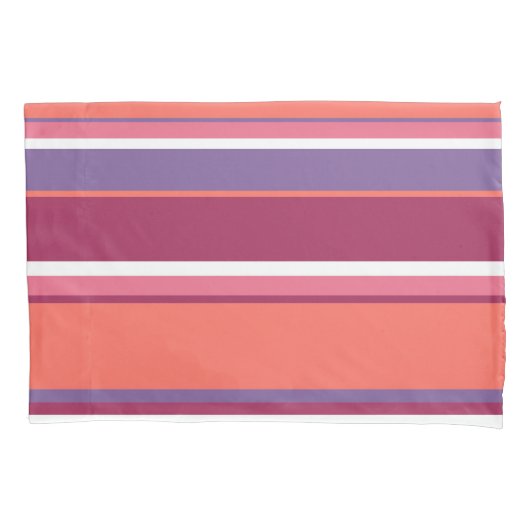 Levend koraal, rood en violet kussensloop (Voorkant)