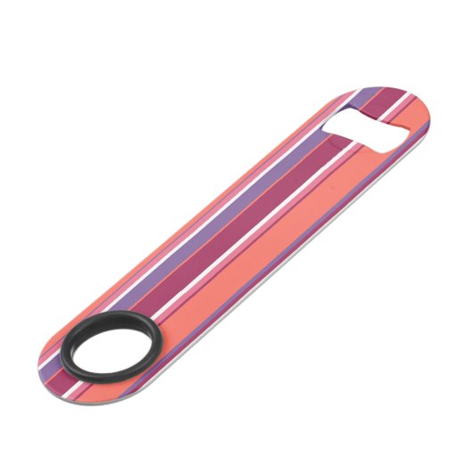 Levend koraal, rood en violet speed flessenopener (Achterkant Gekanteld)