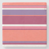 Levend koraal, rood en violet stenen onderzetter (Voorkant)